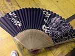風神様柄の扇子 風神様柄の扇子