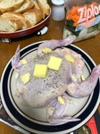 鶏焼く前。 鶏焼く前。