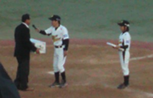欽ちゃんと片岡選手 欽ちゃんと片岡選手
