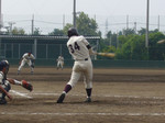 先制の見事な3塁打を打った生島選手 先制の見事な3塁打を打った生島選手