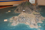 独島博物館内の模型 独島博物館内の模型