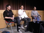 左から許鞍華と嚴浩。 左から許鞍華と嚴浩。