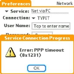 初体験エラー(PPPタイムアウト) 初体験エラー(PPPタイムアウト)