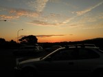 桜三里PAの夕焼け 桜三里PAの夕焼け