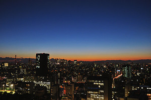 文京シビックセンターからの夜景 文京シビックセンターからの夜景