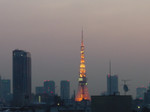 夕闇に映える東京タワー乃圖 夕闇に映える東京タワー乃圖