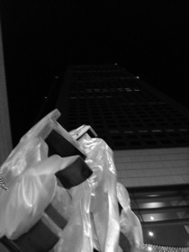 見上げる人 見上げる人