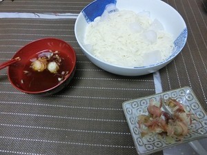 そうめんとみょうが そうめんとみょうが