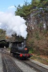 明治印判　富士山に蒸気機関車 2年前の今日、2023年7月2日撮影 7年ぶりに明治村の蒸気機関車が