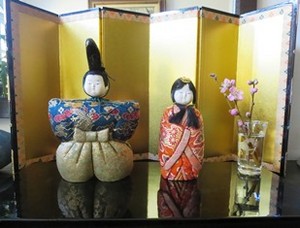 手作りのお雛様