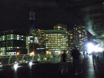 オープニング後の会場外の夜の景色 オープニング後の会場外の夜の景色