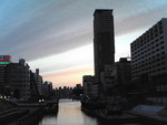 堀江の夕暮れ 堀江の夕暮れ