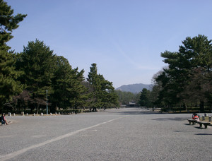 京都御所＠良い天気、今日は雨