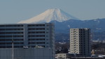 ベランダから見える富士山